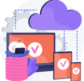 One Click Cloud Execution illustration